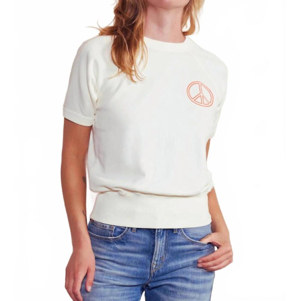 NEW PEOPLE OF LEISURE janis joplin nyc raglan in vintage white